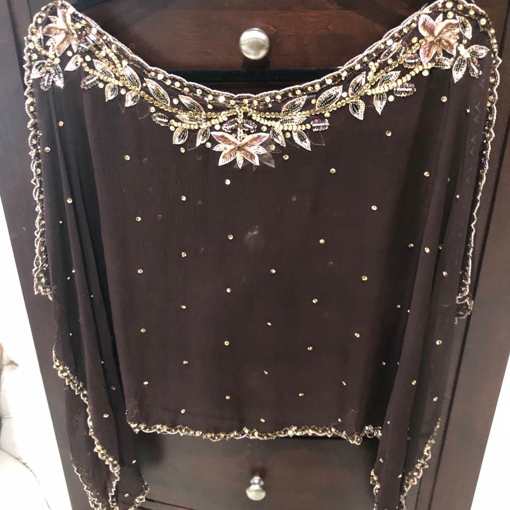 Brown Kaftan Top - Picture 5 of 5